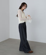 シアーフリルブラウス