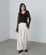 シアーフリルブラウス