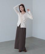 センターシャーリングカットソー