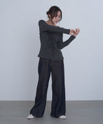 センターシャーリングカットソー