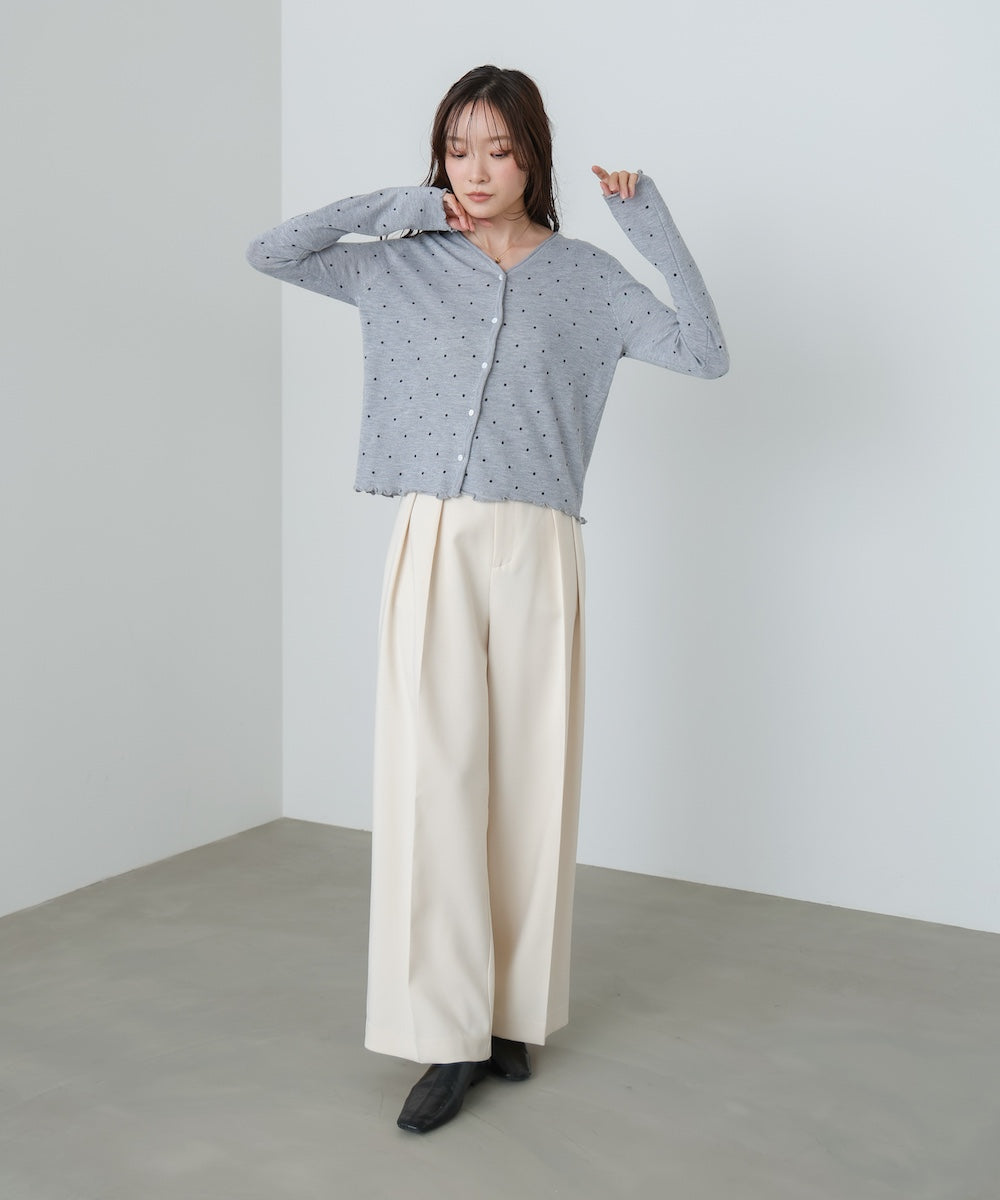 ドットメローカーディガン