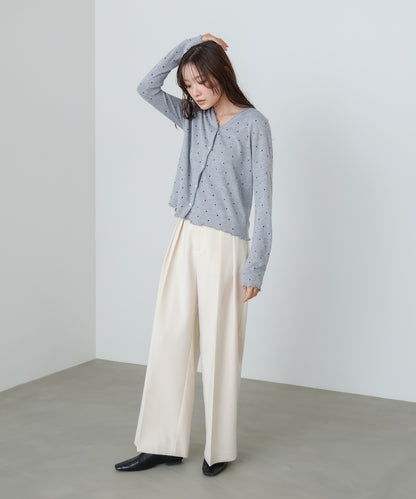 ドットメローカーディガン