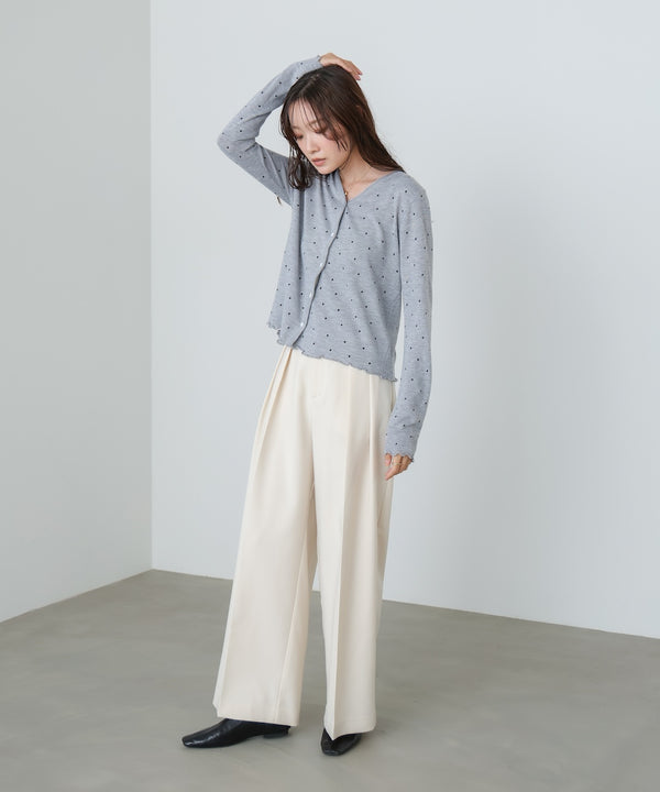 ドットメローカーディガン