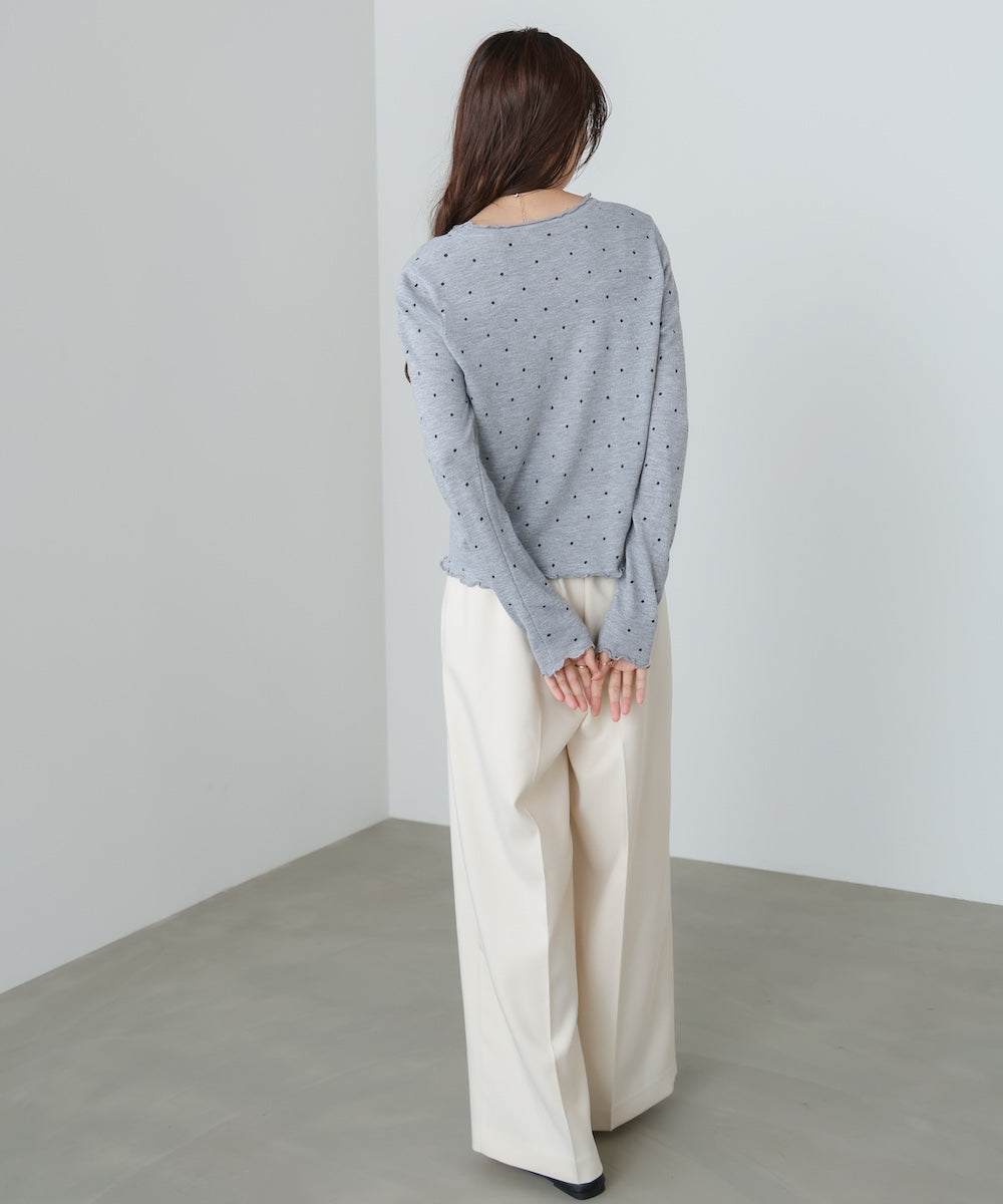 ドットメローカーディガン