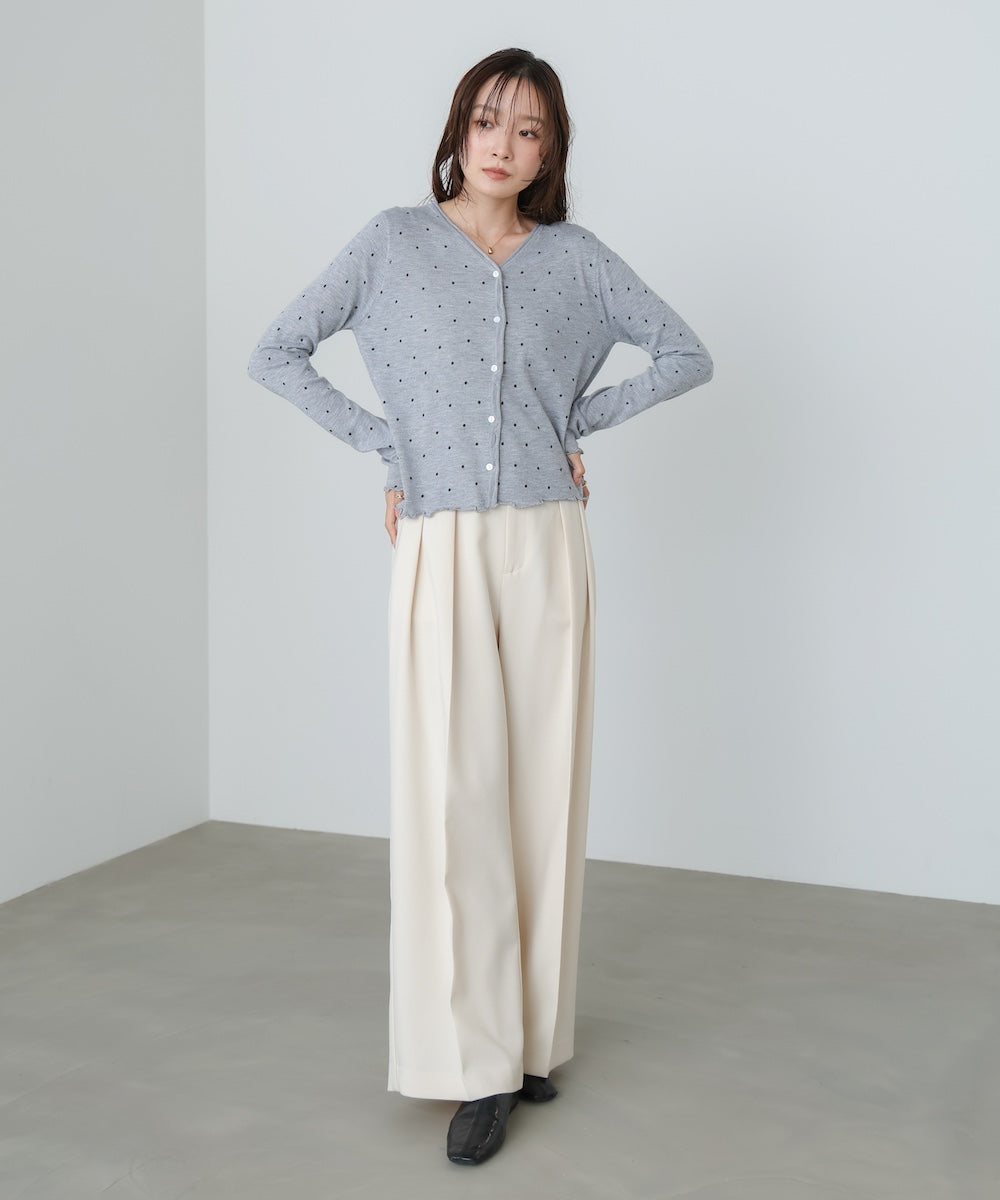 ドットメローカーディガン