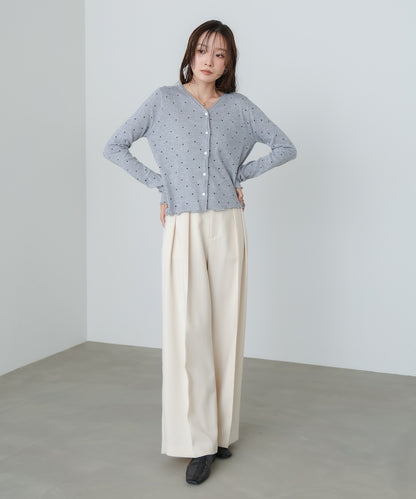 ドットメローカーディガン