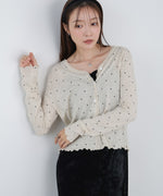 ドットメローカーディガン