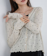 ドットメローカーディガン