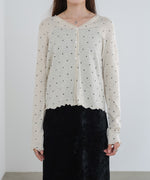 ドットメローカーディガン