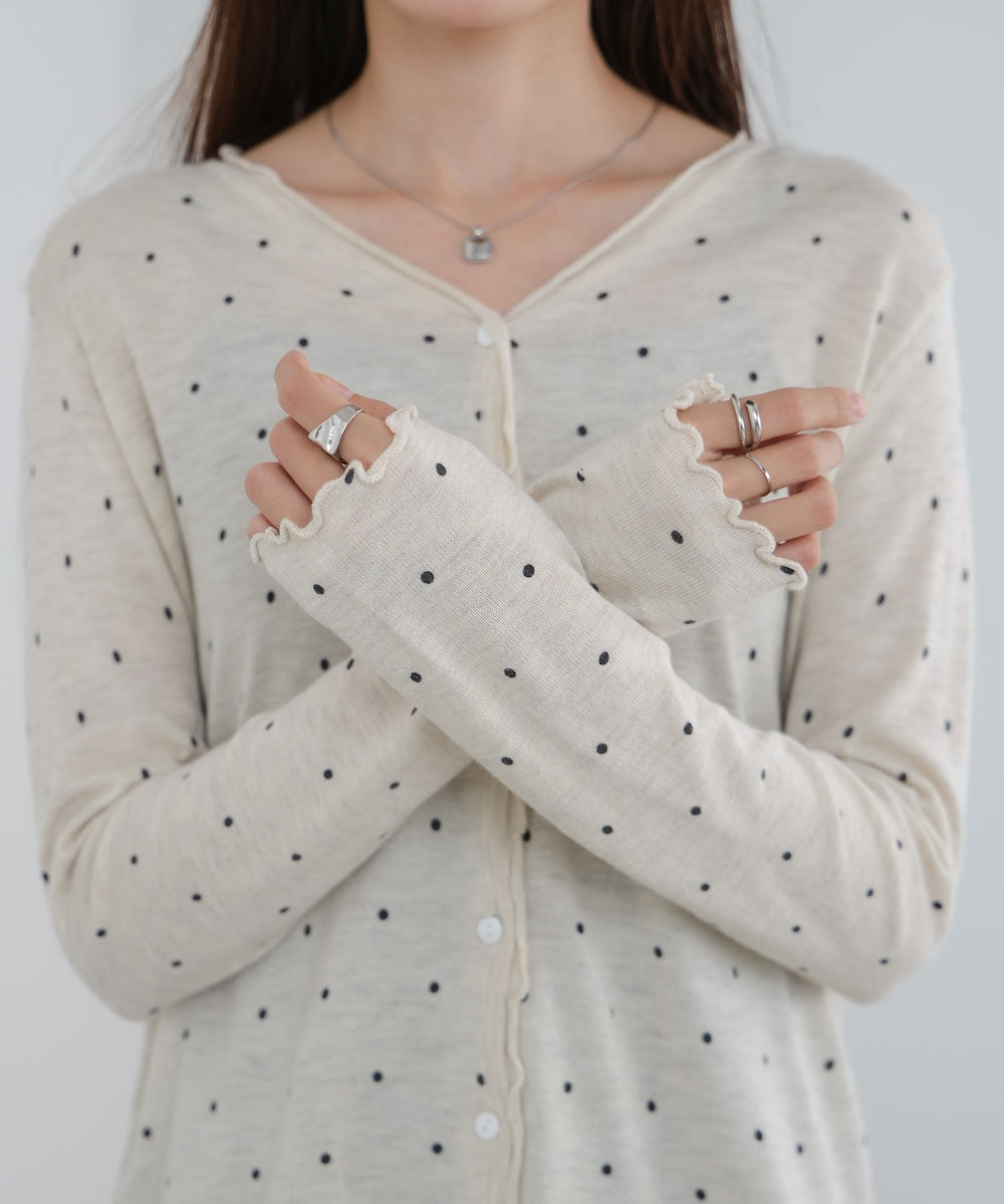 ドットメローカーディガン