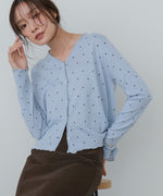 ドットメローカーディガン