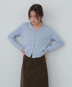 ドットメローカーディガン