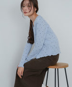 ドットメローカーディガン