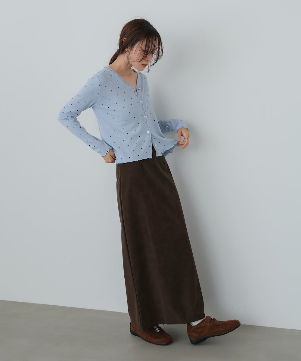 ドットメローカーディガン