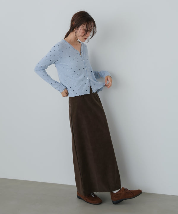 ドットメローカーディガン