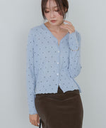 ドットメローカーディガン