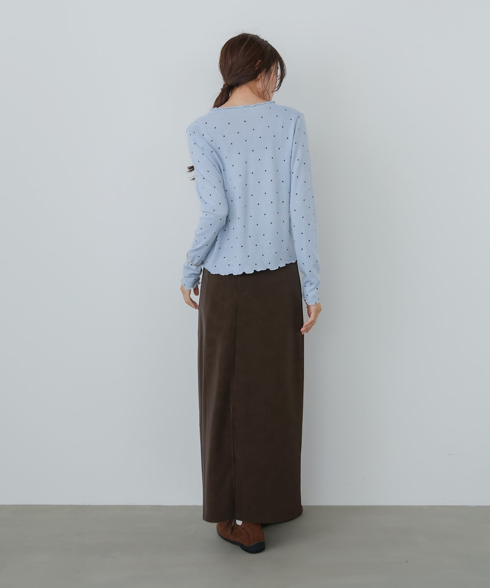 ドットメローカーディガン