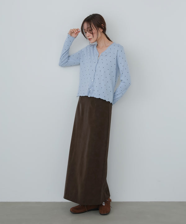 ドットメローカーディガン