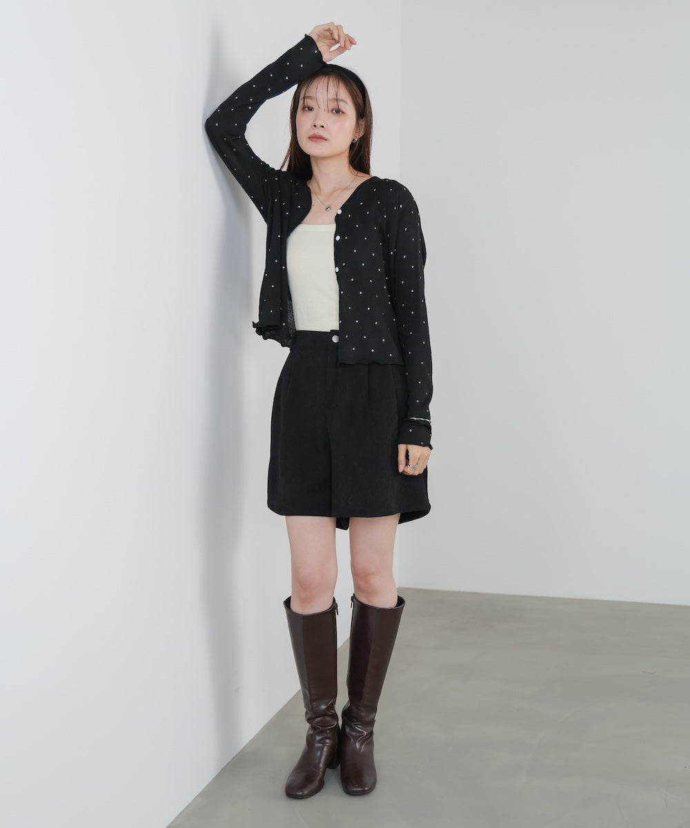 ドットメローカーディガン