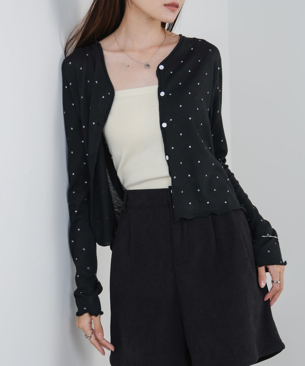ドットメローカーディガン