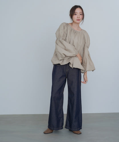 バルーンギャザーブラウス