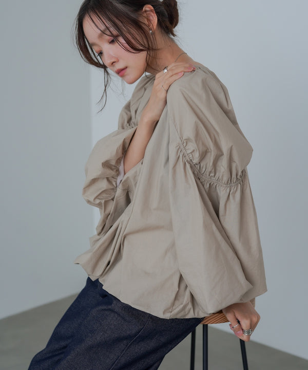 バルーンギャザーブラウス