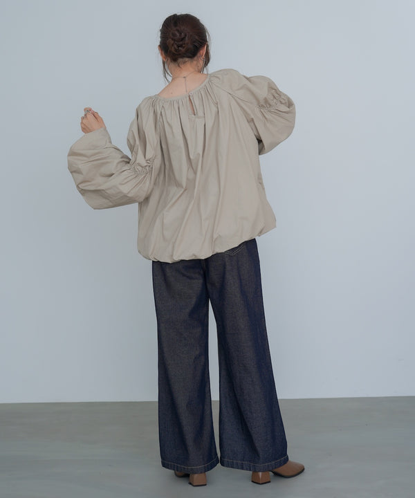 バルーンギャザーブラウス