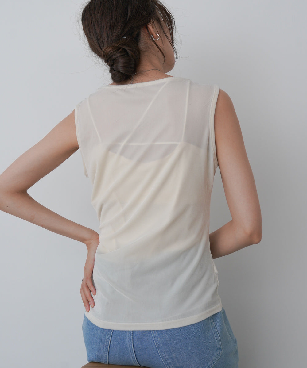 ベロアタンクトップ