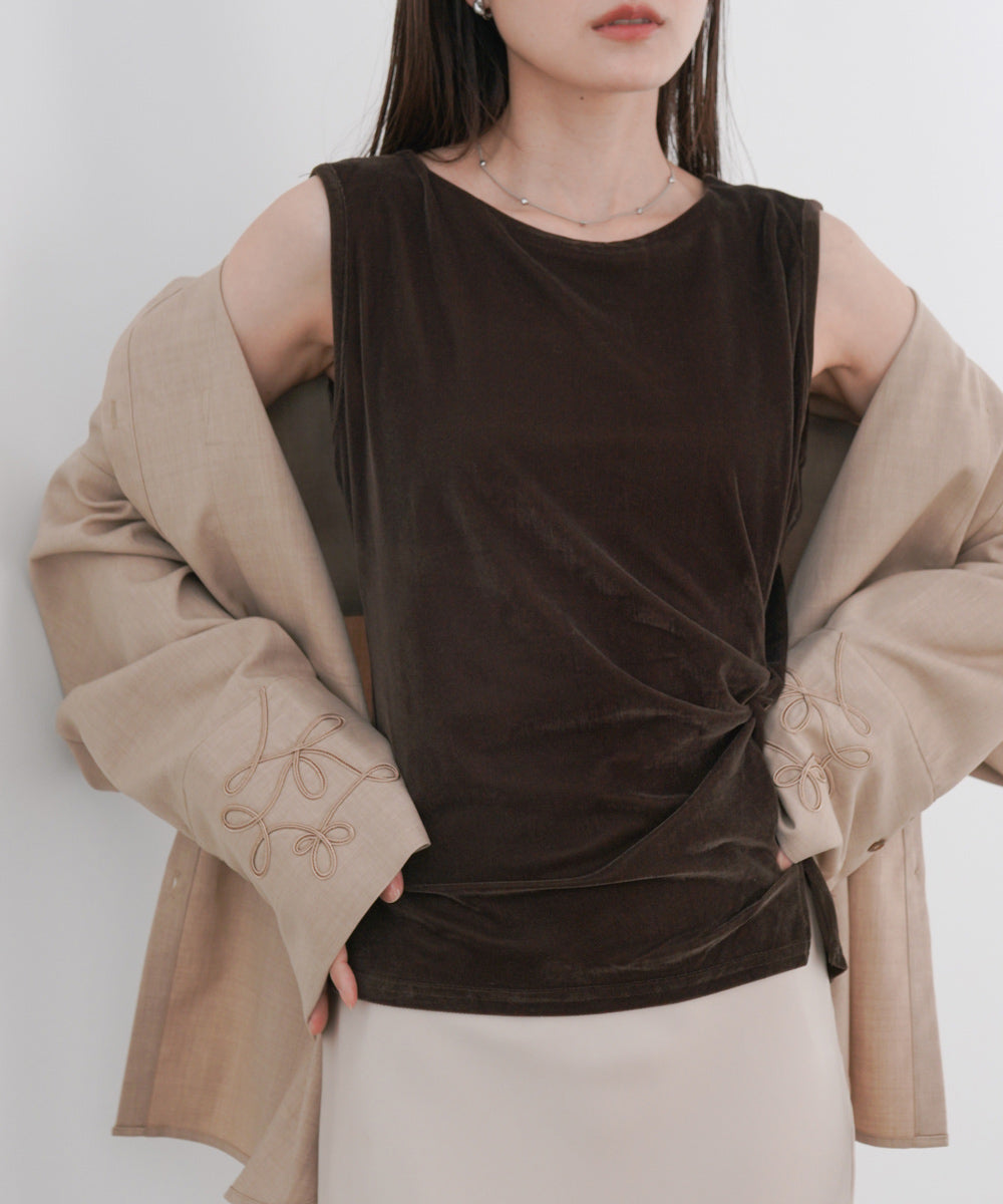 ベロアタンクトップ