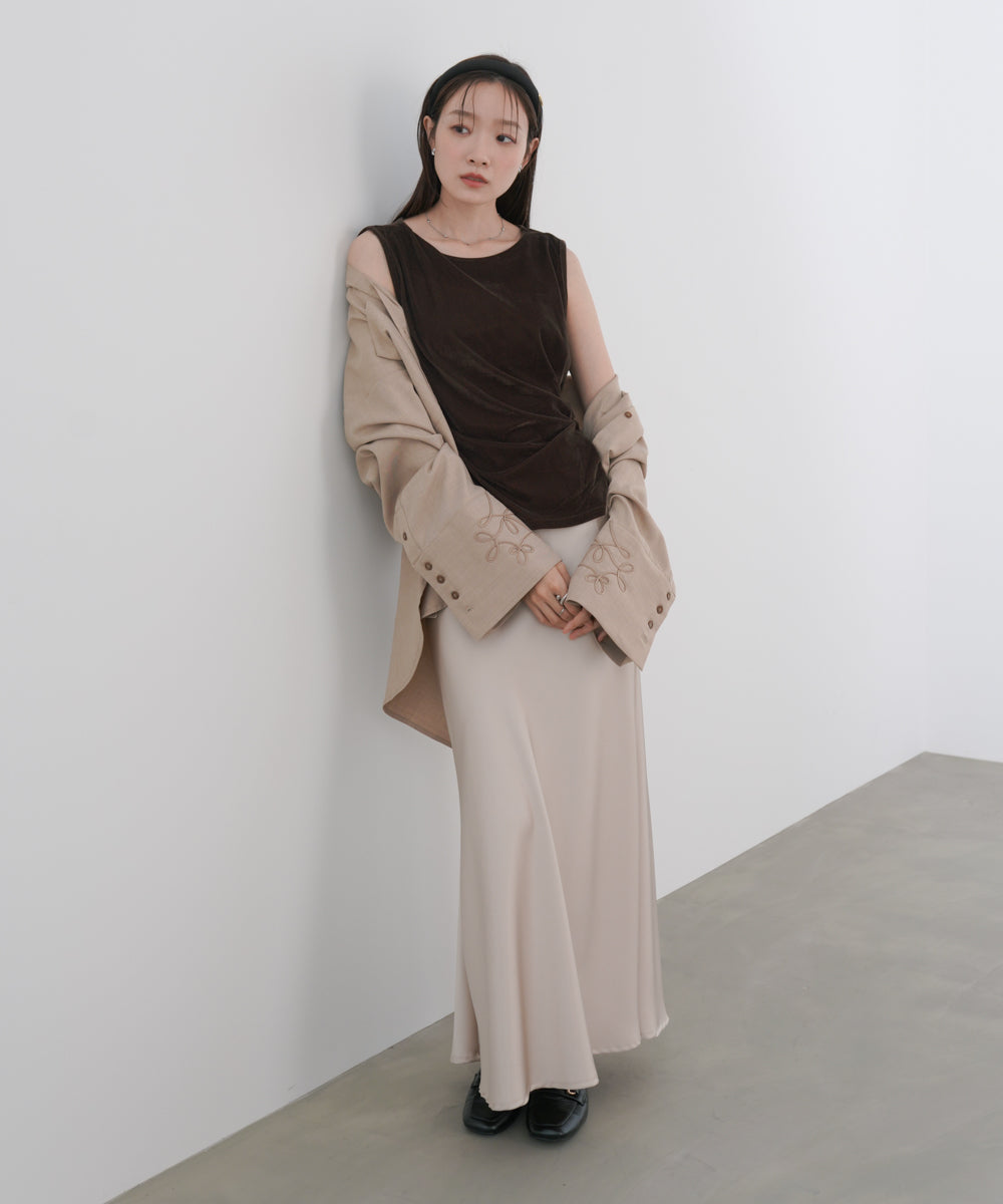 ベロアタンクトップ