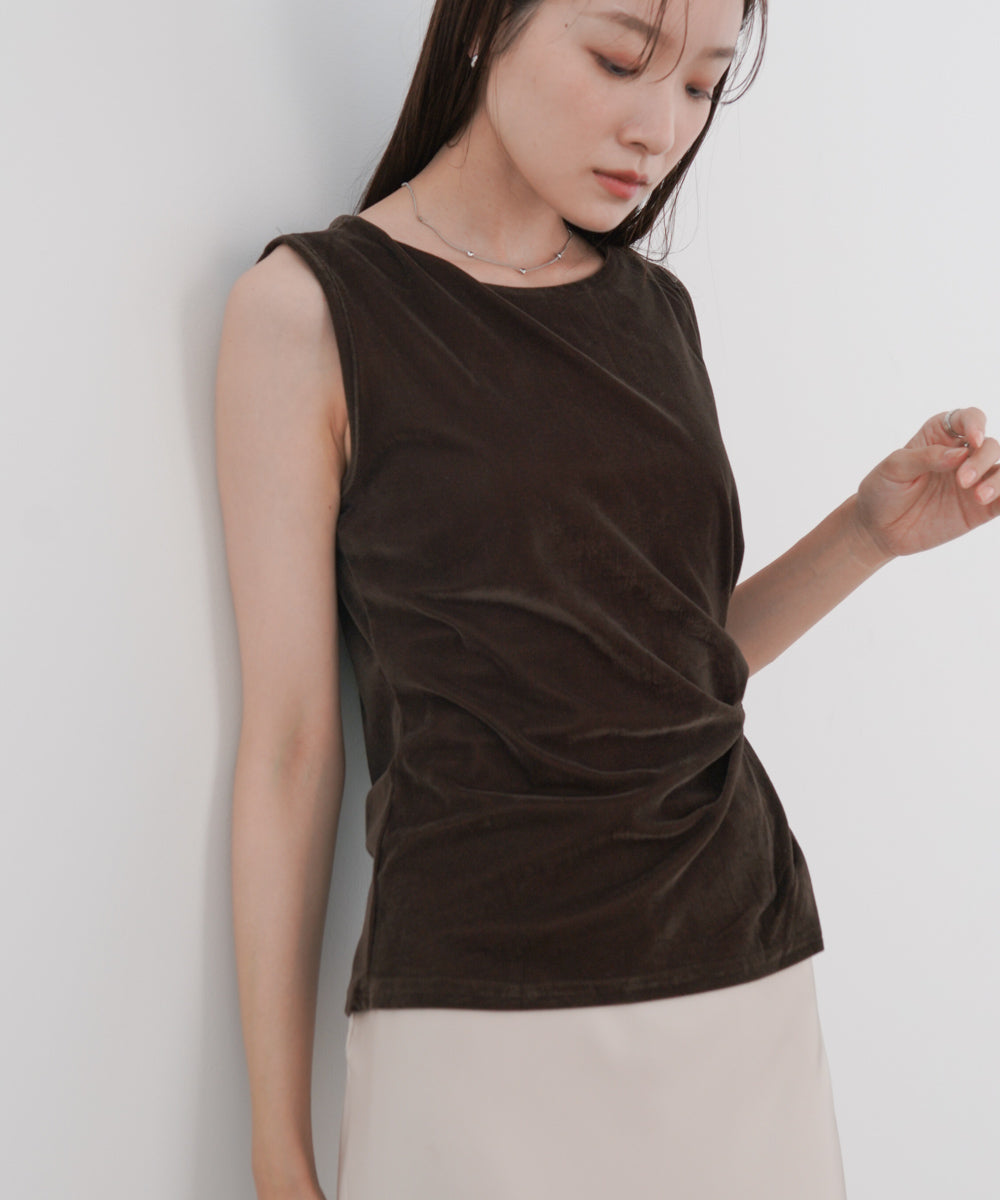 ベロアタンクトップ