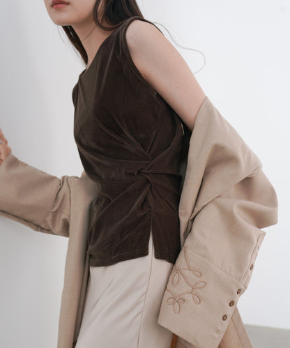 ベロアタンクトップ