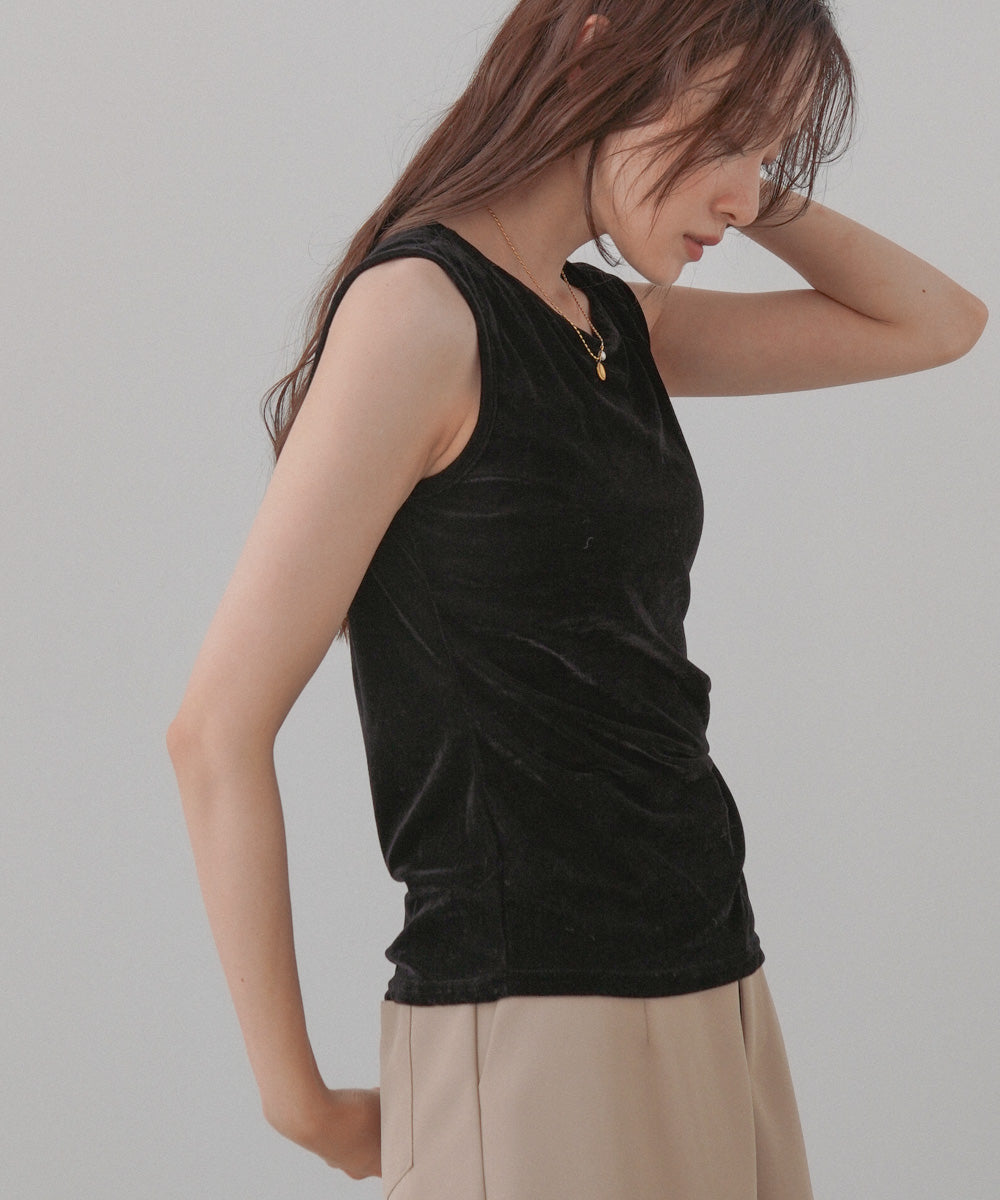 ベロアタンクトップ