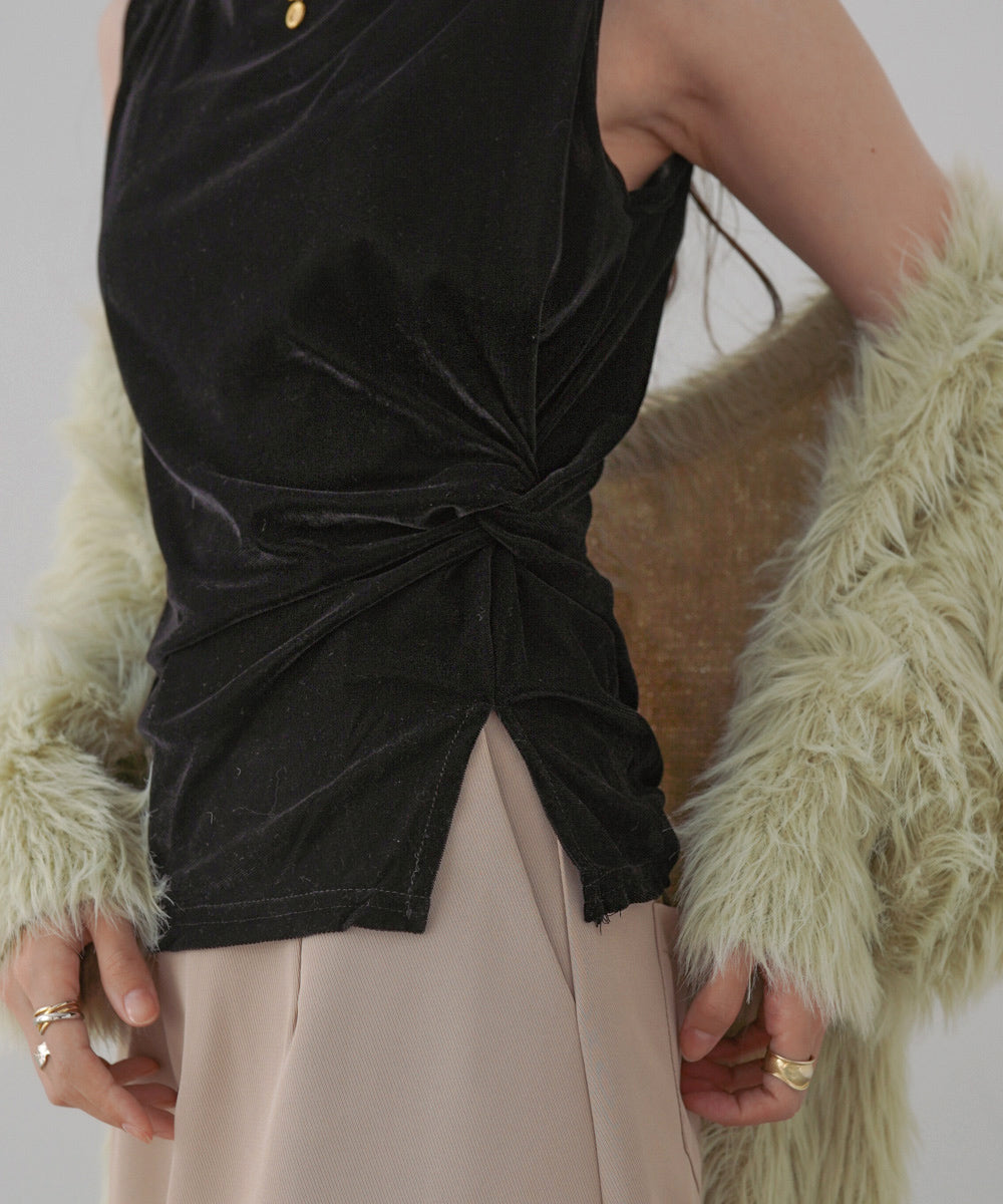 ベロアタンクトップ