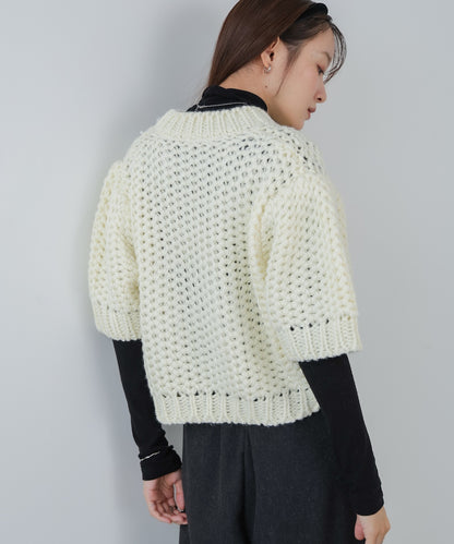 半袖ハンドニット