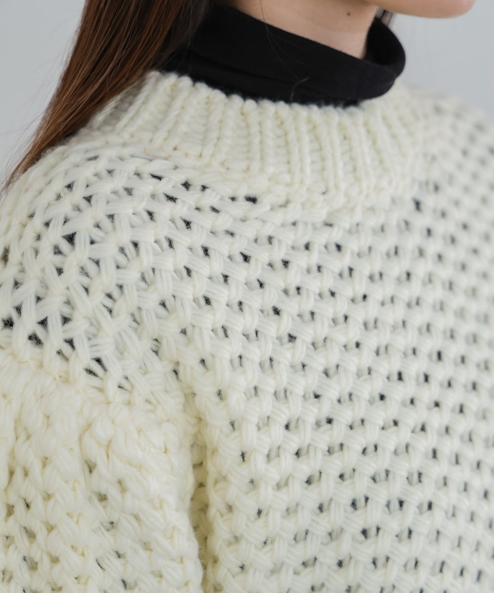 半袖ハンドニット