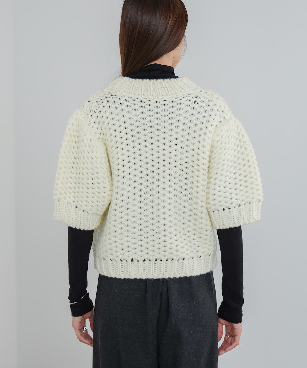 半袖ハンドニット