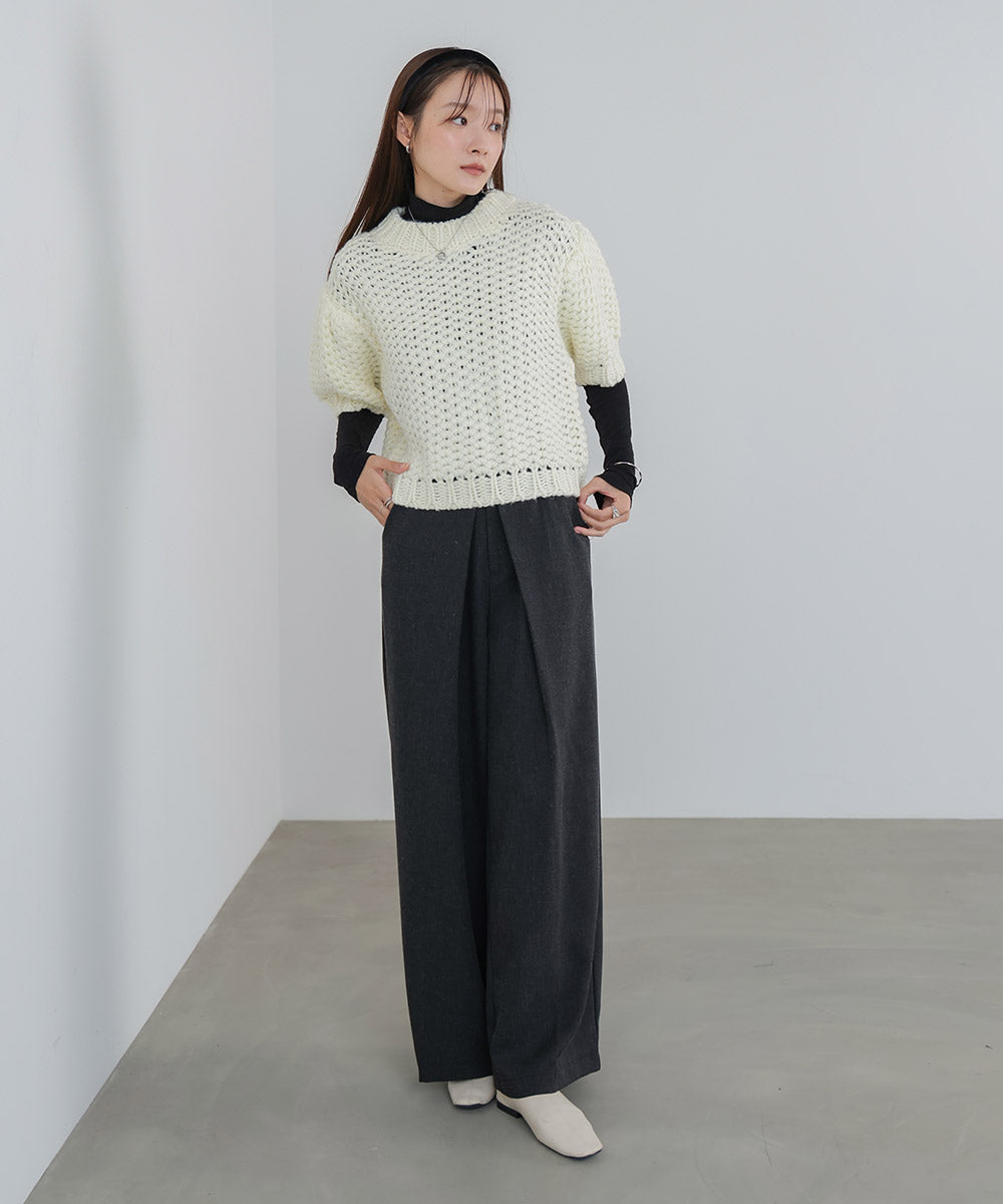 半袖ハンドニット