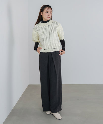 半袖ハンドニット