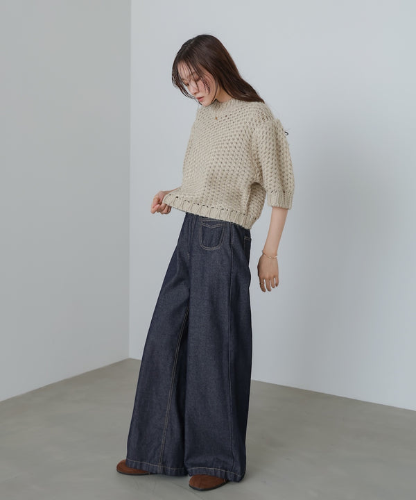 半袖ハンドニット