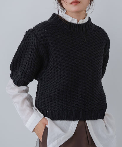 半袖ハンドニット