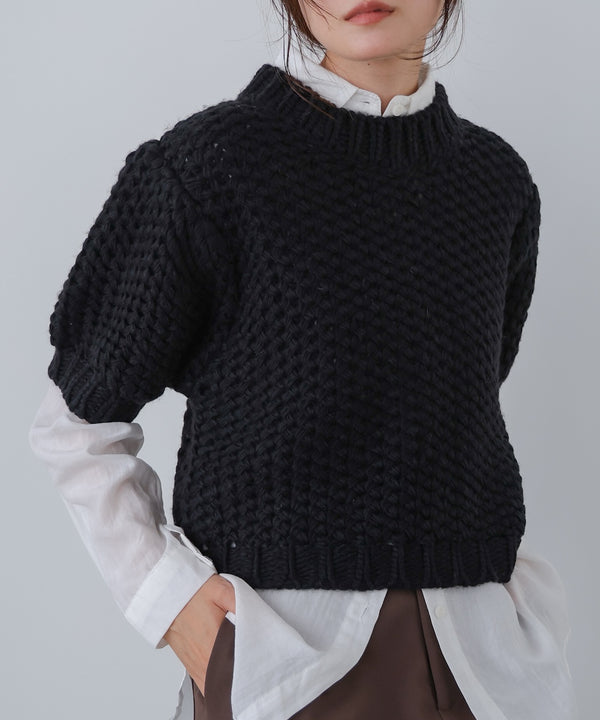 半袖ハンドニット