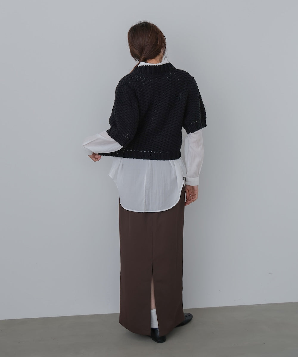 半袖ハンドニット