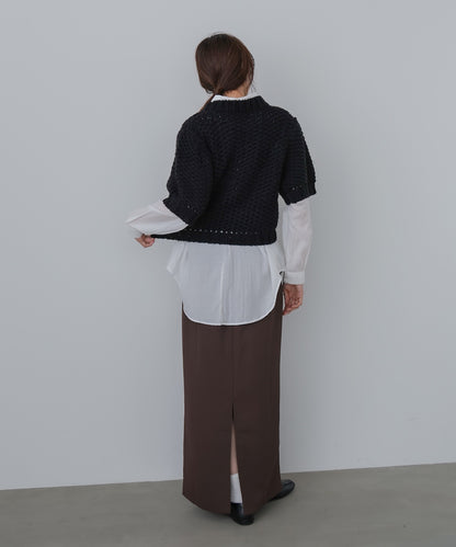 半袖ハンドニット