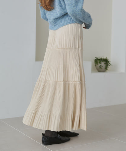 ベロアプリーツスカート