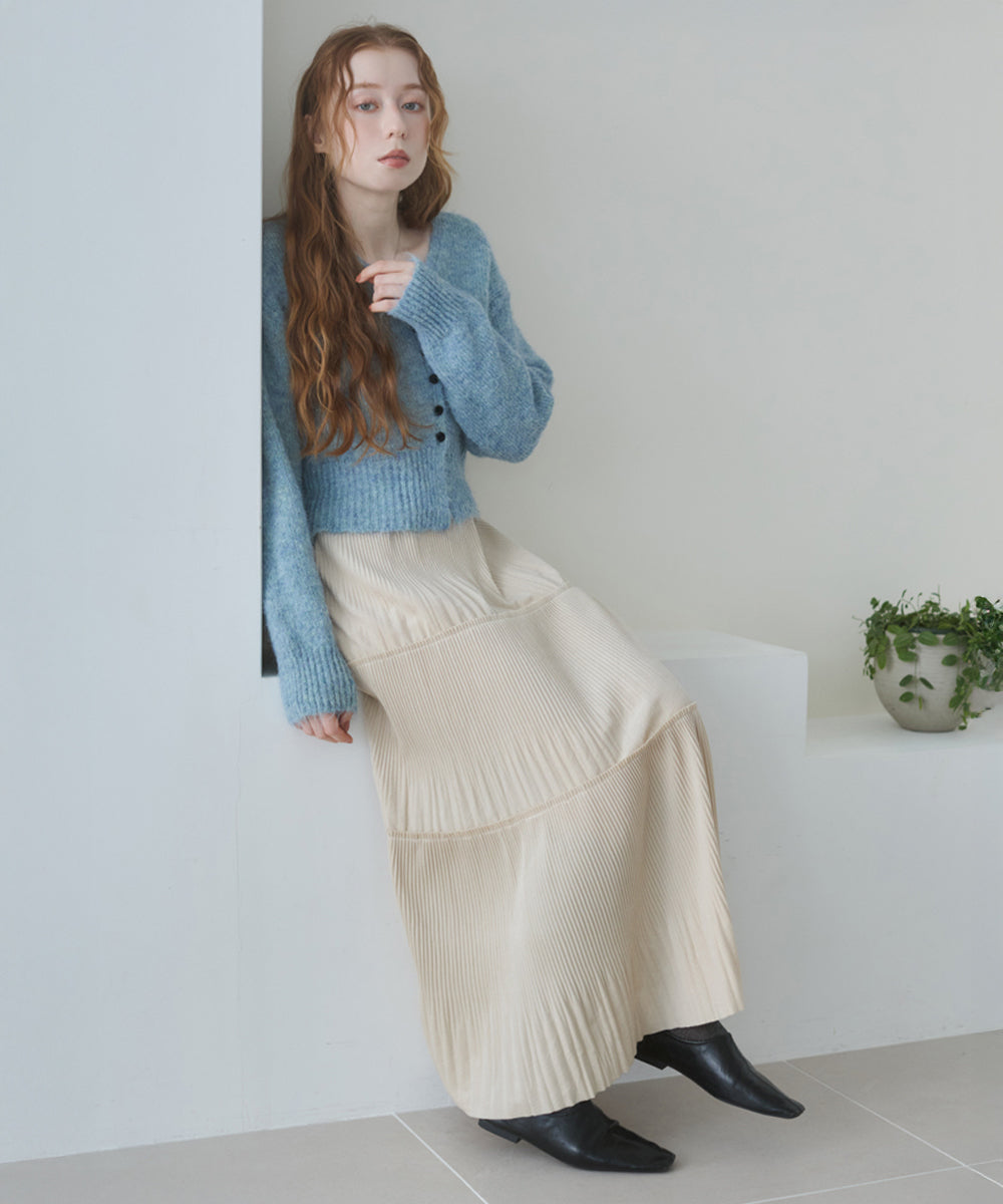 ベロアプリーツスカート