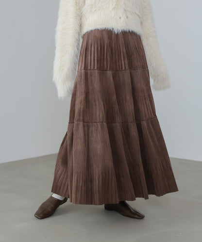 ベロアプリーツスカート