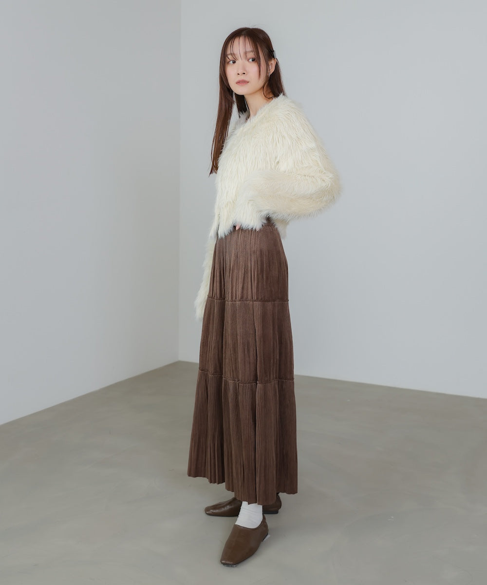 ベロアプリーツスカート