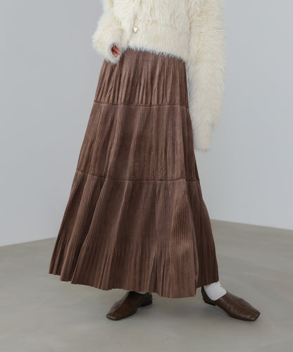 ベロアプリーツスカート