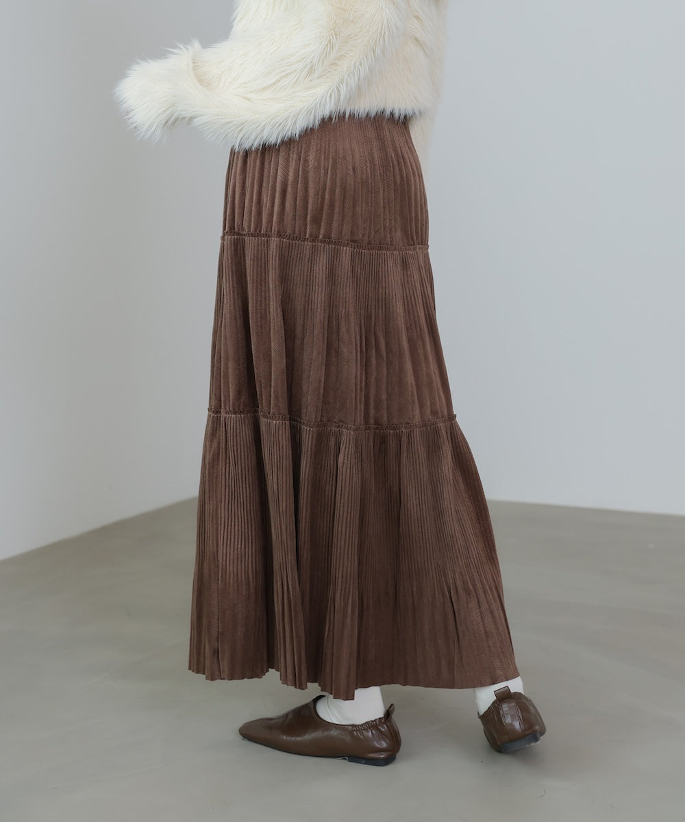 ベロアプリーツスカート